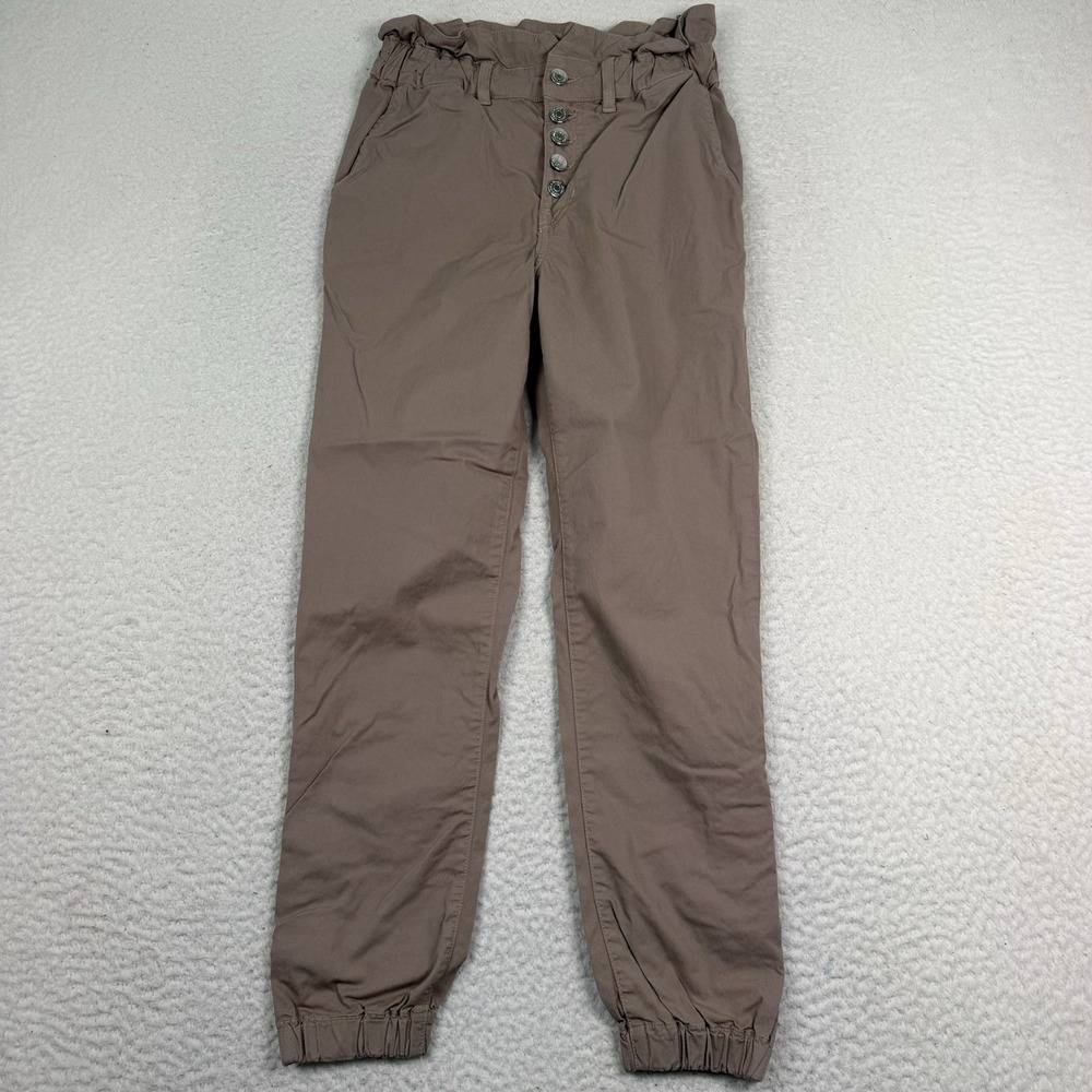 Veronica Beard Jeans Tedi Tapered High Rise Jogger Pants Paperbag Waist Sz 25/0